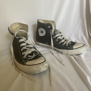 Converse black high tops